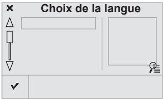 Choix de la langue ✓