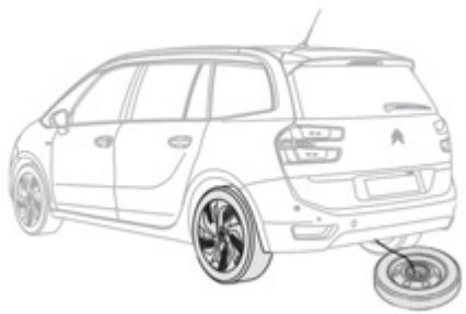 CITROEN C4 PICASSO 2013 - Rangement des outils - 1