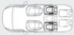 CITROEN C4 PICASSO 2013 - Installation des sièges enfants attachés avec la ceinture de sécurité - 3