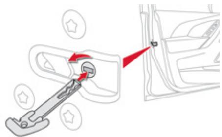 CITROEN C4 PICASSO 2013 - Déverrouillage de la porte conducteur - 1
