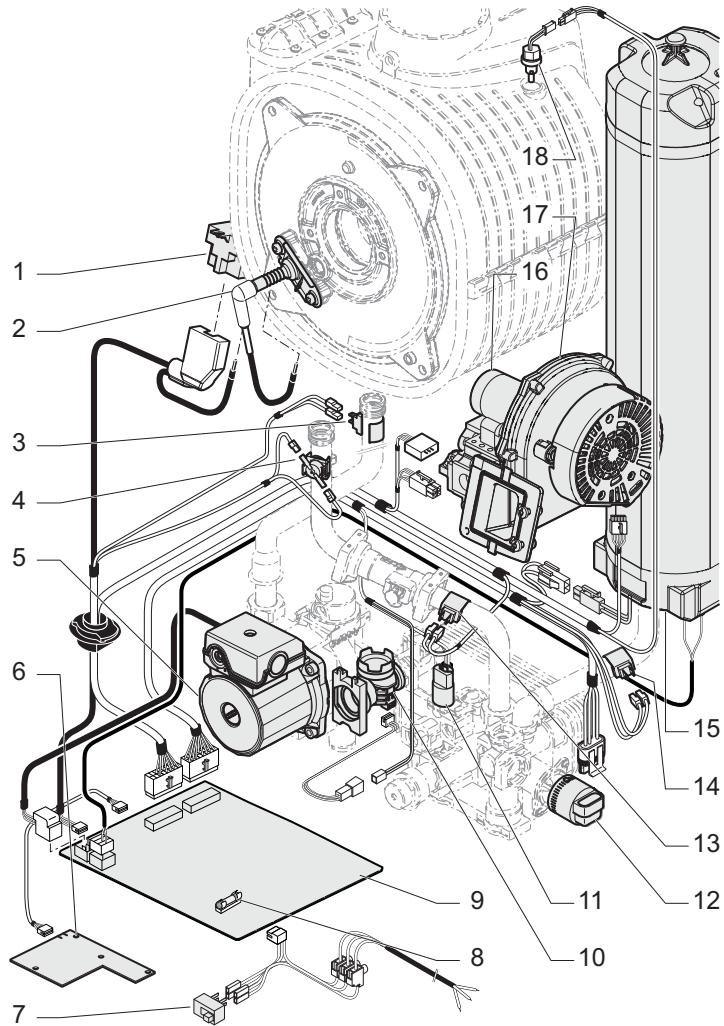 SAUNIER DUVAL THEMAPLUS CONDENS F24 - Schéma électrique - 1