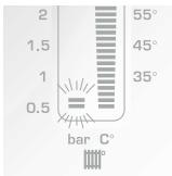 2 1.5 1 0.5 bar C° 55° 45° 35°