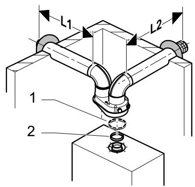 SAUNIER DUVAL OPALIAPLUS F17E - Système ventouse double flux 2 × 080 mm (installation de type C52) - 1