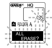OLYMPUS DM-10 - Effacement de tous les fichiers d'un dossier - 3