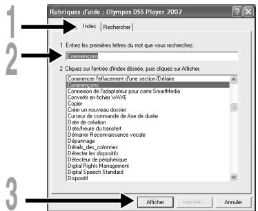 OLYMPUS DM-10 - Recherche par mots-clés - 1