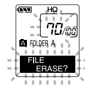 OLYMPUS DM-10 - Erasing One File at a Time - 3