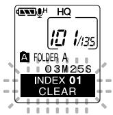 OLYMPUS DM-10 - Effacement d'une marque index - 1
