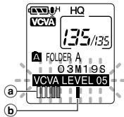 OLYMPUS DM-10 - Adjust the start/stop actuation level - 2