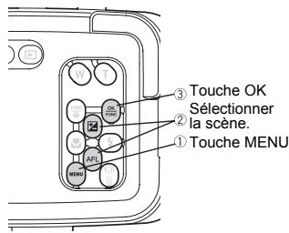 OLYMPUS PT-044 - Comment selectionner le mode de prise de vue de scene - 1
