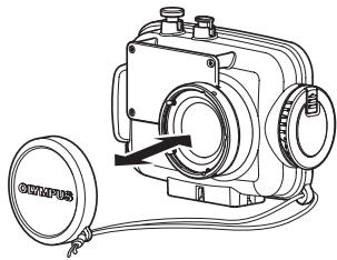 OLYMPUS PT-044 - Montage et retrait du bouchon d'objectif - 1