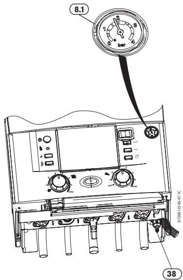 ELM LEBLANC MEGALIS CONDENS - Contrôler la pression de l'eau du circuit de chauffage - 1
