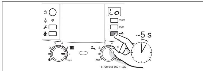 ELM LEBLANC STELLIS MODULE SOLAIRE - Enclencher le verrouillage des touches - 1