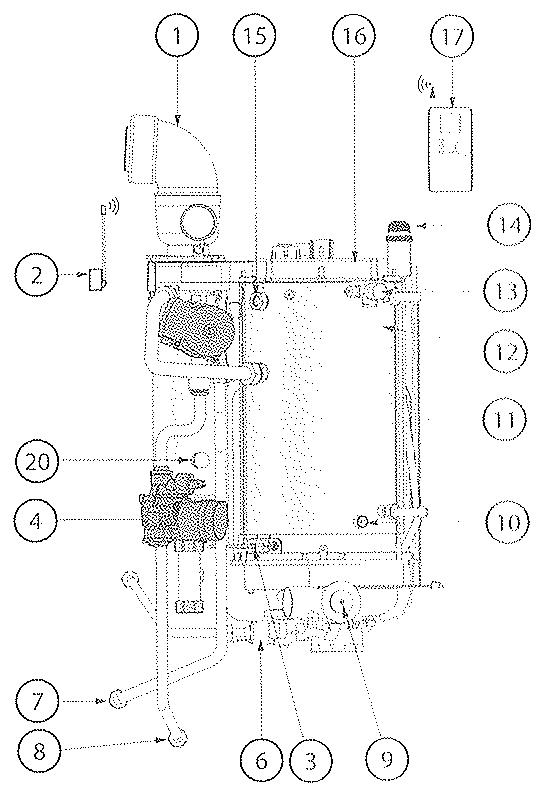 FRISQUET HYDROMOTRIX CONDENSATION 32 - COURBES DE PRESSION DISPONIBLE AUX BORNES DE LA CHAUDIERE - 9