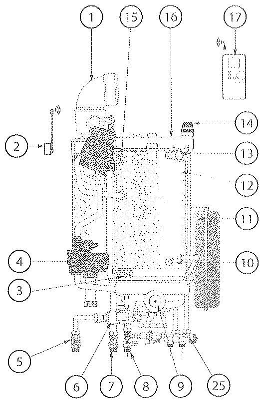FRISQUET HYDROMOTRIX CONDENSATION 32 - COURBES DE PRESSION DISPONIBLE AUX BORNES DE LA CHAUDIERE - 6
