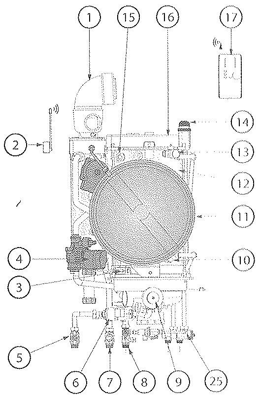 FRISQUET HYDROMOTRIX CONDENSATION 32 - COURBES DE PRESSION DISPONIBLE AUX BORNES DE LA CHAUDIERE - 4