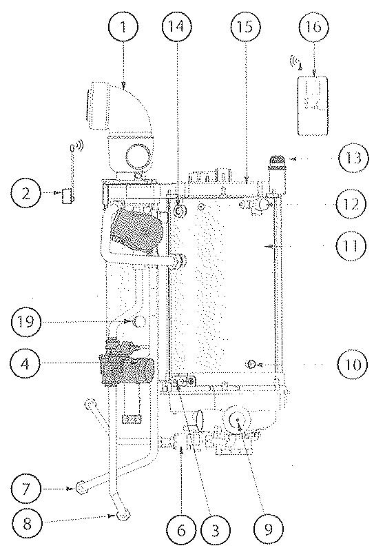 FRISQUET HYDROMOTRIX CONDENSATION 32 - COURBES DE PRESSION DISPONIBLE AUX BORNES DE LA CHAUDIERE - 11