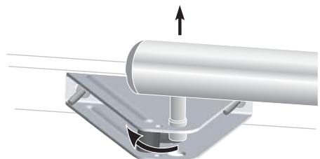 SOMFY SGS 201 - Accrochage / décrochage du vérin - 1