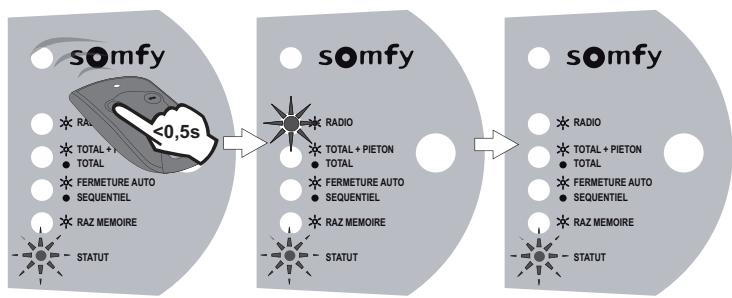SOMFY SGA 6000 INTEGRAL - □ Mémorisation des télécommandes. - 2