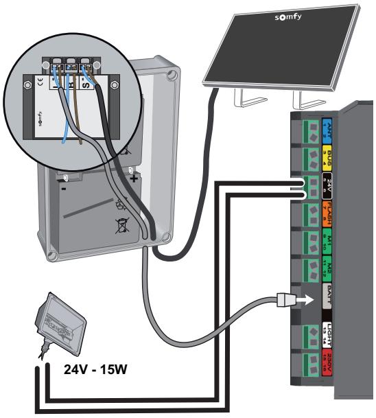 SOMFY SGA 6000 INTEGRAL - Raccordement de l'éclairage de zone - 1