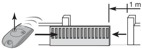 SOMFY SLD 3000 - Fonctionnement de l'ouverture piétonne (signalée) - 1