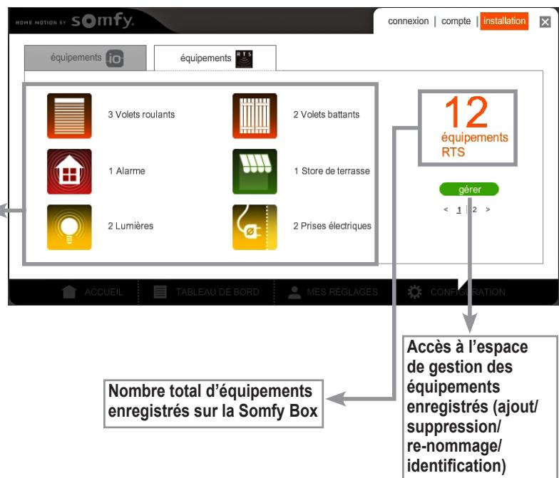 SOMFY BOX HD - - Onglet Mon installation - 1