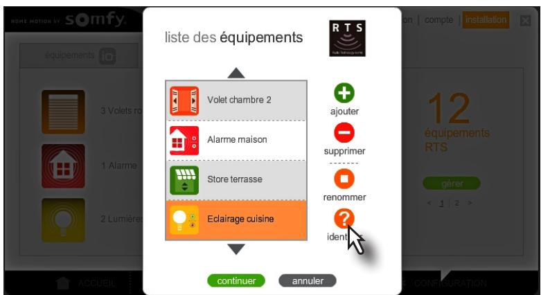 SOMFY BOX HD - Identifier des équipements enregistrés sur la Somfy Box - 1