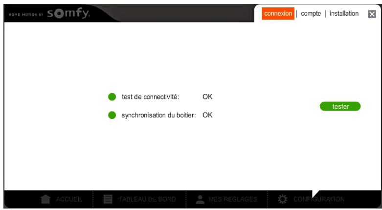 SOMFY BOX HD - - Onglet connexion - 1
