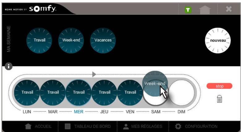 SOMFY BOX HD - - Désactiver la programmation de la semaine - 1
