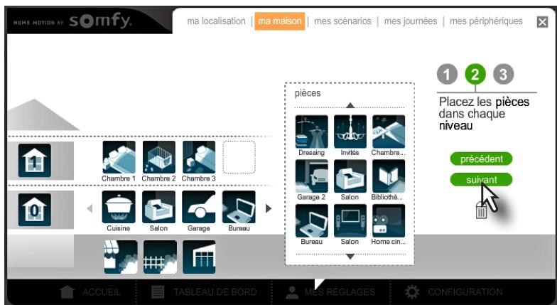 SOMFY BOX HD - Etape 2: Représentation de votre maison - 4