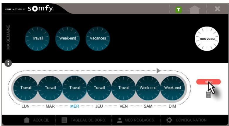 SOMFY BOX HD - - Désactiver la programmation de la semaine - 2