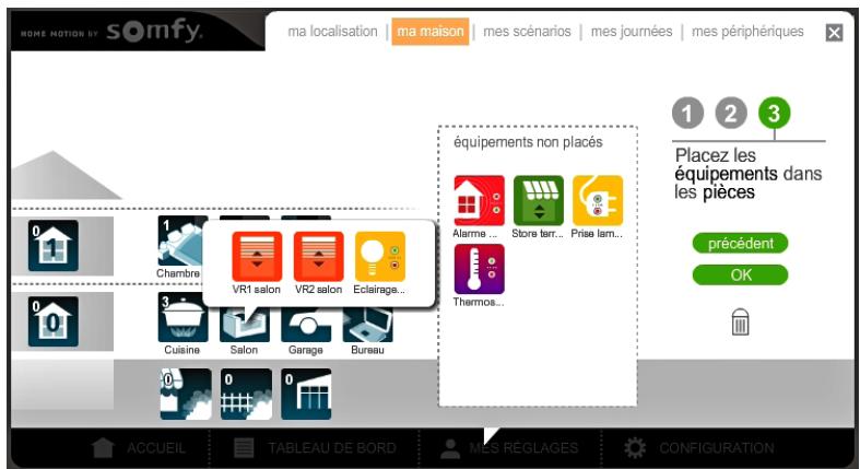 SOMFY BOX HD - Etape 2: Représentation de votre maison - 7