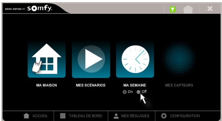SOMFY BOX HD - - Désactiver la programmation de la semaine - 3