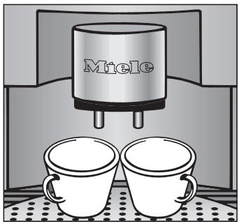 MIELE CVA 4070 MACHINE A CAFE - Préparer deux tasses de café en même temps - 1