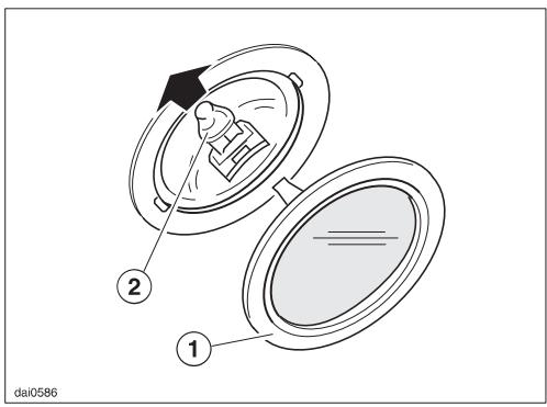 MIELE DA 218 - Changement de l'ampoule - 1