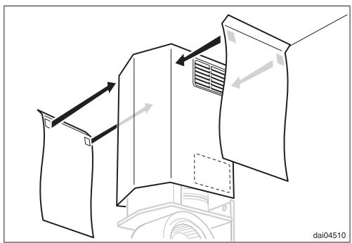 MIELE DA 218 - Fixer la cheminée - 1