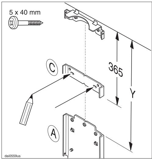 MIELE DA 218 - Plaque de retenue B - 1