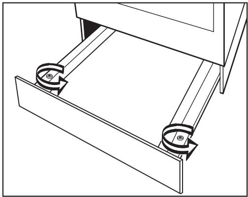 MIELE EGW 602-14 - Alignement de l'avant du réchaud - 1
