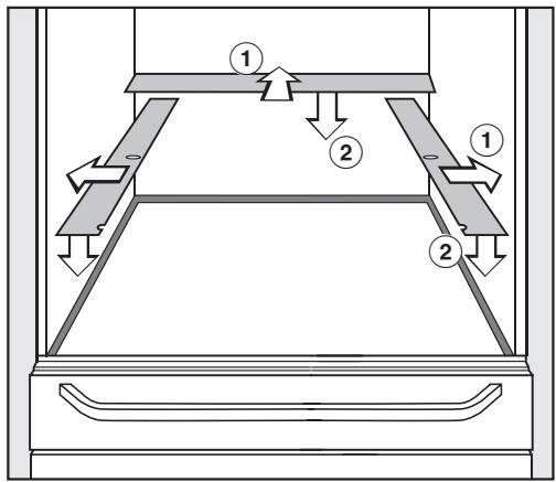 MIELE EGW 602-14 - Faire adhérer les bandes d'iso-lation. - 1