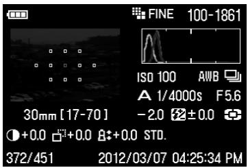 SIGMA SD1 MERRILL - COMMENT GERER L'ECRAN D'INFORMATION D'UN DETAIL D'IMAGE : - 1