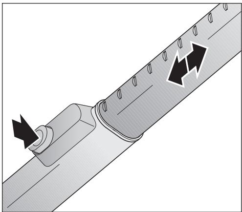 MIELE S2181 TITAN - Adjusting the Electro Telescopic suction wand - 1