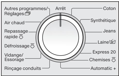 MIELE WT 2789 IWPM IN - Sélectionnez le programme - 1