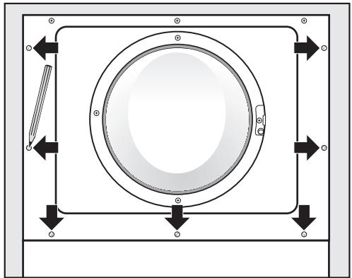 MIELE WT 2789 IWPM IN - Marquer les points de vissage - 1