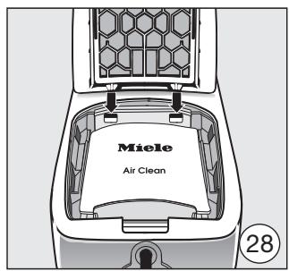 MIELE SWING H1 ECOLINE - Griglia filtro - 28