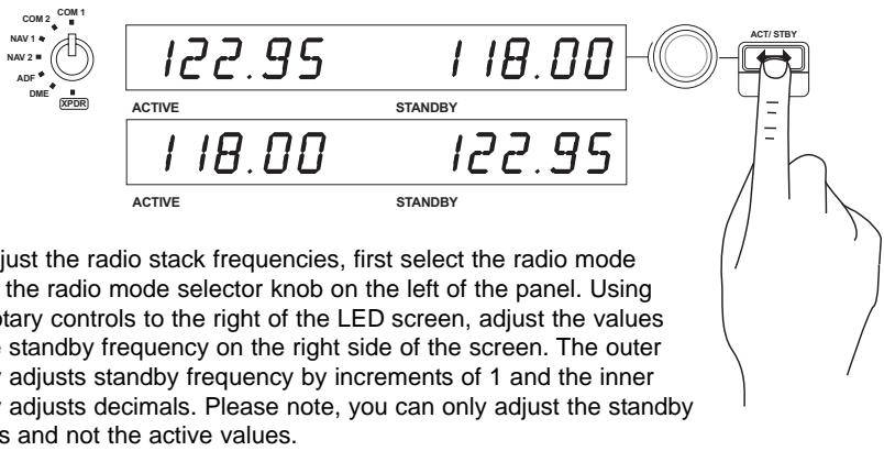 SAITEK PRO FLIGHT RADIO PANEL - Using the Saitek Pro Flight Radio Panel - 1