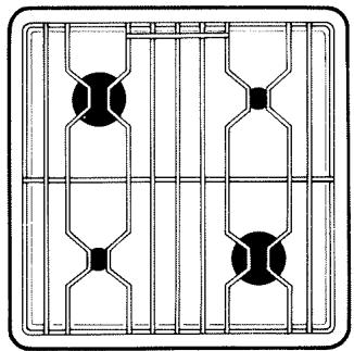 VEDETTE G600B - DISPOSITION DES BRULEURS - 1