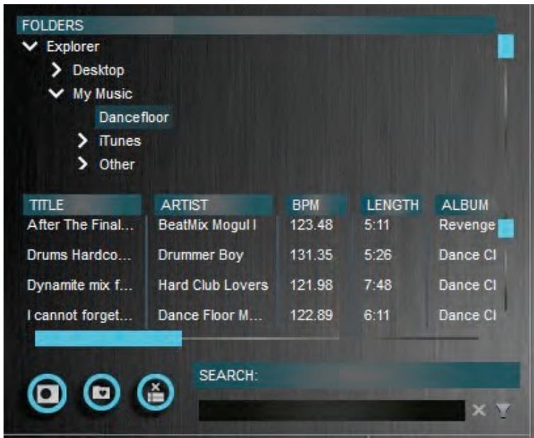 HERCULES DJCONTROL WAVE M3 - b) Zone d'explorateur optionnelle - 2
