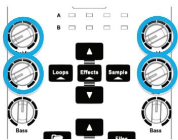 HERCULES DJCONTROL WAVE M3 - Diffuser la piste au public avec une transition dans les basses fréquences - 5