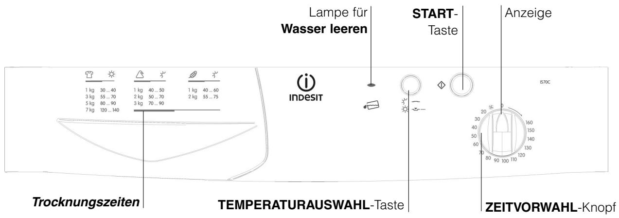 INDESIT IS70C - Vor der Inbetriebsetzung Ihres Wäschetrockners - 3