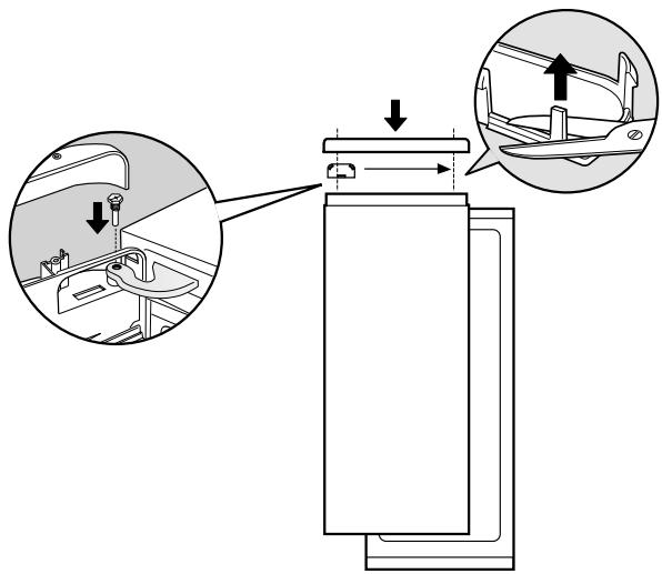 INDESIT SAN 400 - Wechsel des Turanschlags - 3