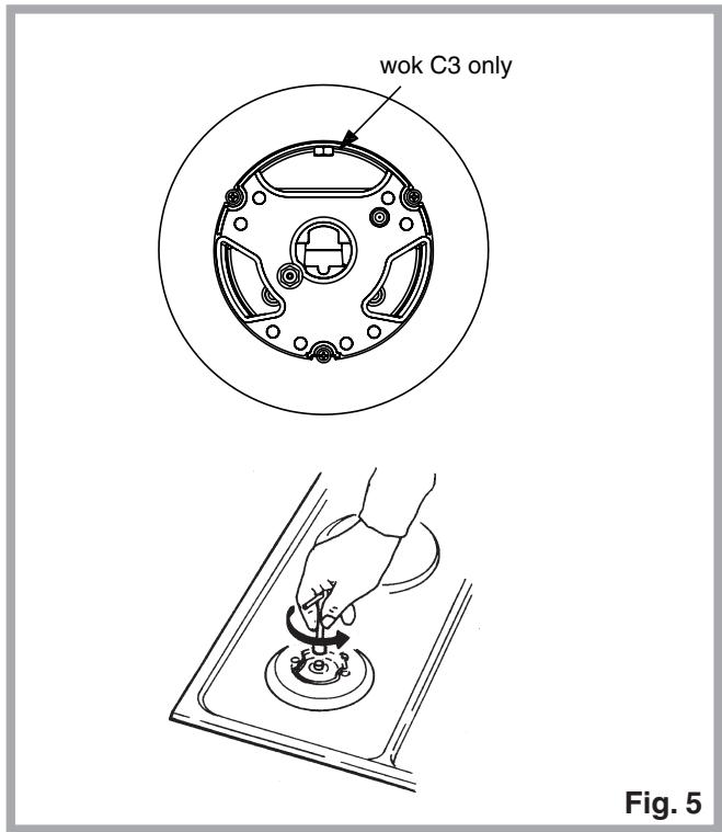 INDESIT DP2GS - Adaptation to various types of gas (Fig. 5) - 2
